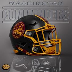 a football helmet with the words washington commuters on it