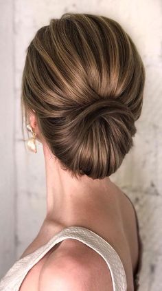 Hair Dos With One Shoulder Dress, Low Updo, Classic Updo, Elegant Wedding Hair, Bride Hair, Jw Marriott