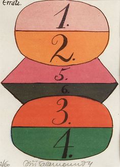 three different colored circles with numbers on them in the same row, and one number is 1 - 2