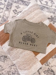 Boys Shirt Design, Kids Tees, Toddler Boy Shirts, Kids T Shirts, Green Tractor Birthday Party, Tractor Themed Birthday Party, Tractor Birthday Party Theme, Tractor Birthday Party, Tractor Birthday