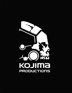 the logo for kojima productions, which is designed to look like a skull