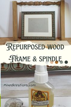 How to repurpose a wood frame and spindle into some fun home decor. Pretty Home Decor, Diy Recycled Projects, Fun Home Decor, Pretty Home, Upcycled Wood