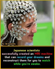 a woman wearing a headdress made out of buttons and beads with the words japanese scientist