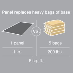 a stack of bags with the same size as each bag, compared by different sizes