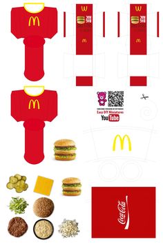 the paper model is made to look like mcdonald's