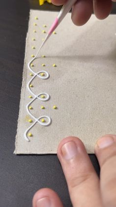 someone is working on some type of string art