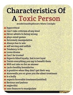 Toxic Person, Manipulative People, Mental Health Facts, Narcissistic People, Unhealthy Relationships, Emotional Awareness