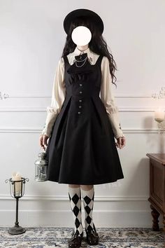 Black Night Raven Magic Metal buttons Gothic Lolita Dress – LolitaInside Gothic Long Sleeve Buttoned Dress, Elegant Dress With Doll Collar And Buttons, Elegant Dresses With Doll Collar And Buttons, Elegant Buttoned Dress For Costume Party, Witch Aesthetic Outfit, Gothic Princess, Punk Dress, Blackest Night, Sweet Lolita