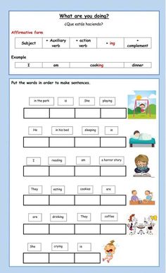 the worksheet for children to learn how to read and understand what they are doing