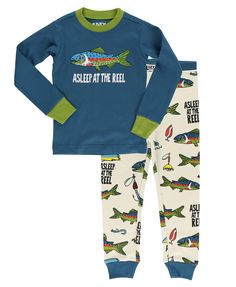 PRICES MAY VARY. COZY TWO-PIECE PAJAMAS: This shirt and pants combo is perfect for bedtime. With long sleeves, these fishing pajamas will help your child stay warm on chilly nights. Get these jammies for your little today! FUN PRINTS & DESIGNS: Everyone is sure to love these cute matching kids' pajamas. Pick from several different styles. Many of these pajama sets feature a funny phrase that will make kids laugh. SOFT MATERIAL: These pj's for kids are made from 100% premium cotton, making them s Matching Pjs, Toddler Pajamas, Kids Pjs, Kids Laughing, Girls Sleepwear, Cotton Pajama Sets, Cute Pajamas, Sleepwear Sets, Kids Pajamas