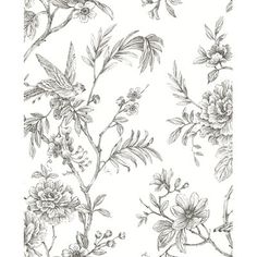 a drawing of flowers and leaves on a white background