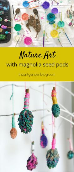 the nature art with magnania seed pads is an easy way to learn how to make them