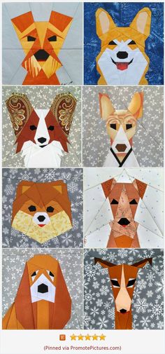 an image of different types of paper animals