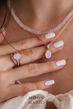 Glam your style with glimmering authentic Moonstone jewelry. Shop our entire collection of genuine gems now! Boho Chic Bride, Engagement Rings Ideas, Handmade Engagement Rings, Rings Ideas, Meaningful Jewelry