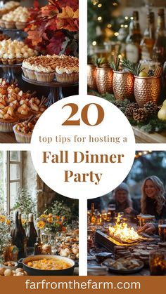 How to Host a Fall Themed Dinner Party Fall Themed Dinner, Dinner Party Decor Ideas, Parties To Host, Outdoor Birthday Party Ideas, Fall Theme Party, Harvest Dinner Party, Autumn Dinner Party, Dinner Party Tablescapes, Thanksgiving Host