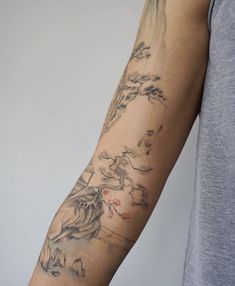 a person with a tattoo on their arm