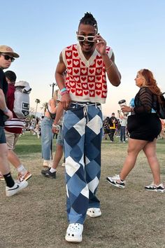 The Best Looks from Coachella 2023 Festival | Indio, CA USA Festival Outfit Men Summer, Male Coachella Outfits, Festival Looks Men, Coachella Outfit Men Festival Fashion, Mens Coachella, Guy Coachella Outfits, Coachella Outfit Ideas Men, Mens Festival Outfits, Coachella Mens Fashion