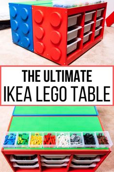 the ultimate ikea lego table for kids to play with and learn how to make it