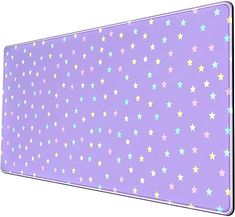 a purple board with stars on it