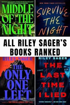 four books that are all in the same book cover style and font, each with different titles