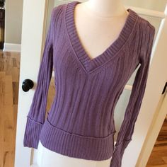 New With Tag. Length From Top Of Shoulder Is Approximately 23.5 Inches. Measurement Across Chest From Under Arms Is Approximately 14.5 Inches. Sleeve Length From Under Arms Is Approximately 19.5 Inches. Cross Posted. Size Label Inside Sweater Is Coming Unstitched On One Side. Early 2000s Sweater, Purple Sweater Aesthetic, Purple Turtleneck, 90s Sweater, Vintage Sweater, Purple Clothes, Bootcut Jeans Outfit, Aeropostale Sweater, Hollister Sweater