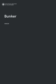 a black background with the words bunker on it