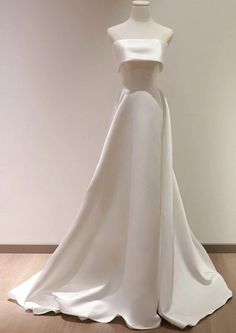 Ivory Dress Wedding | Ivory Silk Dress | Private Label Styles Elegant White Silk Dress, Soft White Wedding Dress, Silk Straight Wedding Dress, Silk And Pearl Wedding Dress, Cream Satin Wedding Dress, White Silk Strapless Wedding Dress, Silk White Wedding Dress, Silk Wedding Dress Ballgown, Wedding Dresses Silk Satin