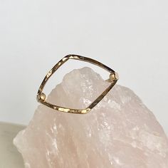 "So sweet, this hammered gold filled or sterling ring is perfect for every day. I forge and hammer the 14 gauge wire onto a 18mm diamond. Available in sterling or mix metal too! Please choose from sizes 4-9 and leave note in \"message to seller box\" at checkout. ==You can view the whole ring collection== http://www.etsy.com/shop/BellatrinaJewelry?section_id=11006644 ** Follow us for updates, contests, and promos. :) www.facebook.com/BellatrinaJewels www.twitter.com/BellatrinaJewel" Gold Oval Ring, Mixed Metal Rings, Geometric Ring, Ring Collection, Circle Ring, Oval Ring, Gold Filled Ring, Hammered Gold, Oval Rings