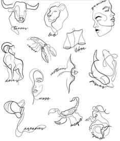 an image of various faces and body shapes in black ink on white paper with the words,