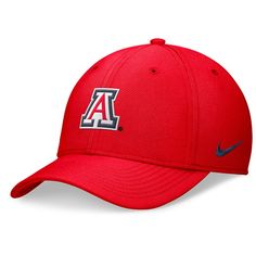 Match the Arizona Wildcats on game day with this 2024 On-Field Swoosh hat from Nike. It features a bold team logo on the front and wordmark across the back. The flex fit design provides a comfortable fit, perfect for repping the Arizona Wildcats anywhere. Arizona Wildcats, Nike Red, Curves Workout, Custom Embroidery, Men's Nike, Wild Cats, Game Day, Team Logo, Nike Men