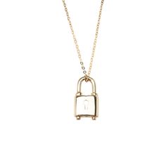 14k Keyhole Lock Necklace – RG Lock Charm Necklace, Minimalist Silver Ring, Lock Jewelry, Gold Starburst, Diamond Signet Ring, Stackable Rings Silver, Necklace With Pendant, Daisy Necklace, Lock Necklace