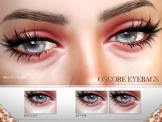 Sims 4 Cc Skin Details, Eye Bags Makeup, Sims 4 Tsr, Makeup Cc, The Sims 4 Pc