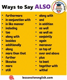 a poster with words that say ways to say also in english and spanish, as well as