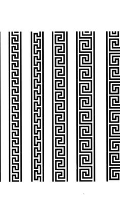 four black and white lines with different designs