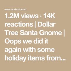 1.2M views · 14K reactions | Dollar Tree Santa Gnome | Oops we did it again with some holiday items from the Dollar Tree! 🤗❤️🎅🏻 See how simple & sweet this craft truly is!  #winterwonderland  #inspire... | By Gnome & Backyard | Hi everybody it's Lee from
Gnome in Backyard and today we are going to have some fun with
these Dollar Tree Christmas trees so for starters I chose
to use two of their white trees they are also available in
green and you can use one for this project but again you know
I love a two fur and I think two trees work just perfect for
the look we're trying to achieve by the end of this
video so I am zip tying my two trees together at the base and
then I am getting rid of those white blocks on the bottom you
don't need them if you do keep them on that's okay too now
we'r Dollar Tree Christmas Trees, White Trees, Santa Gnome, Dollar Tree Christmas, Two Trees, We Did It, White Tree, Holiday Items