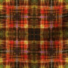 an abstract plaid pattern in red, yellow and green