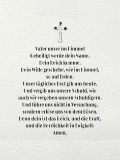 a poem written in german on paper with an image of a cross and the words water under