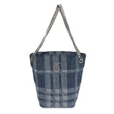 Listing Title: Burberry Blue Denim Small Lola Bucket Bag Sku: 122402 Msrp: 1790.00 Usd Condition: Pre-Owned Handbag Condition: Excellent Condition Comments: Item Is In Excellent Condition And Displays Light Signs Of Wear. No Visible Signs Of Wear. Brand: Burberry Origin Country: Italy Handbag Silhouette: Shoulder Bag Occasions: Everyday;Fall/Winter;Spring/Summer Size (Generic): Medium Size (Specific): Small Features Interior: One Slip Pocket Interior Material: Nylon Interior Color (Generic): Blue Handbag Closure Type: Open Top Handbag Accessories: Dustbag;Care Booklet;Retail Tag Hardware Material: Silver-Tone Metal Hardware Color: Silver-Tone Exterior Color (Generic): Blue Exterior Material Iconic Jewelry, Blue Handbag, Top Handbags, Blue Handbags, Vuitton Bag, Burberry Bag, Designer Jewelry, Prada Bag, Handbag Accessories