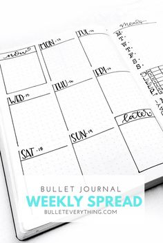 Bullet Journal Calendrier, Bullet Journal Weekly Layout, Journal Weekly Spread, Digital Bullet Journal, Bujo Layout, Bullet Journel, Bullet Journal Weekly, Journal Weekly, Bullet Journal Hacks