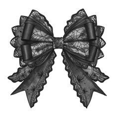 Dark Coquette Icons Png, Black Accessories Aesthetic, Gothic Png Aesthetic, Coquette Png Accessories, Bows Png, Gothic Png, Coquette Png No Background, Gothic Coquette, Bow Png