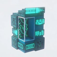 Minecraft Vending Machine Ideas, Minecraft Nether Shop Ideas, Minecraft Podium Ideas, Minecraft Drink Machine, Minecraft Arcade Machine, Minecraft Vault Door, Minecraft Vending Machine, Cyberpunk Minecraft Builds, Cyberpunk Minecraft