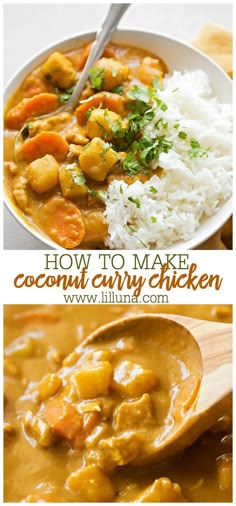 how to make coconut curry chicken