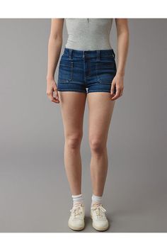 Next Level Stretch/Our softest, stretchiest, never-loses-its-shape denim/Won't bag out. Ever./Dark wash/Patch pockets/These shorts are Real Good: Made with the planet in mind & a promise to continue to do better. Stretch Jean Shorts With Pockets In Medium Wash, Mid-rise Medium Wash Jean Shorts With Hip Pockets, Mid-rise Jean Shorts With Hip Pockets In Medium Wash, Casual Medium Wash Jean Shorts With Patch Pockets, Fitted Dark Wash Jean Shorts With Pockets, Medium Wash Denim Jean Shorts With Patch Pockets, Medium Wash Jean Shorts With Patch Pockets, Fitted Medium Wash Jean Shorts, Fitted Medium Wash Jean Shorts For Everyday