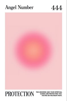 the cover of an article about angel number 414, with pink and red circles