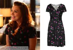 Annabeth Nass (Kaitlyn Black) wears this black v-neck strawberry print dress of Hart of Dixie. It is the Moschino Cheap & Chic Strawberry-Print Cotton Dress. Sold out. All outfits from Hart of Dixie Other Outfits from Hart of Dixie Season 3 Episode … Continue reading → Thando Thabethe Dresses, The Strawberry Dress, Strawberry Dress And Black Dress, Fitted Short Sleeve Dress With Strawberry Print, Black And Pink Strawberry Dress, Strawberry Print Dress, Grey Floral Dress, Red Polka Dot Dress, Mixed Print Dress