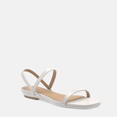 The Miranda is a Sandal-meets-Pashionista style with a barely-there look and feel. Featuring a square toe front, open back and thin straps, this easy breezy shoe will be your go-to day to night style in the warmer weathered seasons. Comfortable Wedding Heels, White Stiletto Heels, Going Out Shoes, Flat Sandals Wedding, White Stilettos, White Block Heels, Weather Seasons, Night Style, Classic Heels