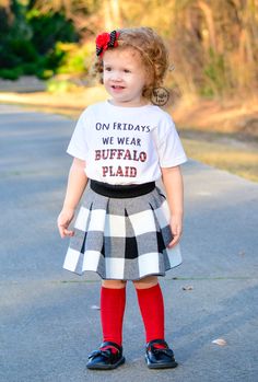 On Wednesdays we wear PINK. BUT! On Fridays we wear BUFFALO PLAID! This totally on trend design is PERFECT for any buffalo plaid or Mean Girls fashionista! This design comes in several different fits and styles (infant-adult). See also OOTD-red heads- cute kids- t-shirts- tees- unique- birthday gifts- baby shower gifts. Ootd Red, Wednesdays We Wear Pink, Red Heads, Unique Birthday, Gifts Baby, Unique Birthday Gifts, Mean Girls, Wear Pink, We Wear