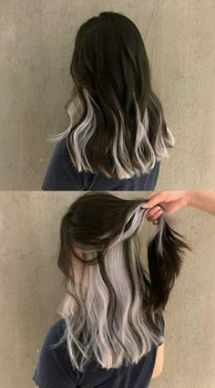 Peekaboo Hair Colors, Peekaboo Hair, Dyed Hair Inspiration, Pretty Hair Color, Hair Stylies, Dye My Hair