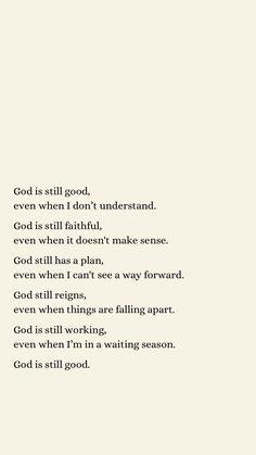 an image of a poem written in black and white with the words god is still there