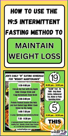 Struggling to keep the weight off after dieting? Try the 19:5 intermittent fasting method! Discover how this flexible fasting schedule can help you maintain your hard-earned weight loss results for good. Learn the simple rules for cycling between 19 hours of fasting and a 5-hour eating window each day. Get awesome tips and strategies to stay satisfied during fasts. Find out if this fasting routine is right for your lifestyle and fitness goals. Don't let the pounds creep back on - use 19:5 intermittent fasting for sustainable fat loss maintenance! Intermittent Fasting 19/5 Schedule, Cheap Lunches, Fasting Routine, Fasting Schedule, Intermittent Fasting Results, Vinegar Drinks, Homemade Bone Broth, Eating Schedule, Weight Maintenance